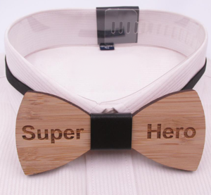 Παπιγιόν ξύλινο Super Hero παιδικό ανδρικό