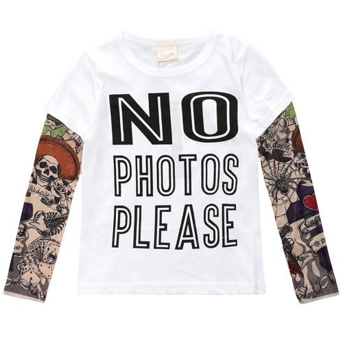 Μπλουζάκι No photos μανίκια tattoο